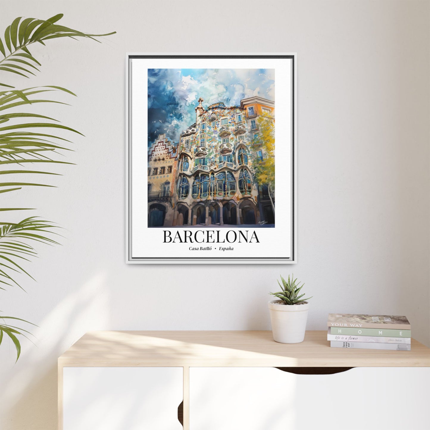 Barcelona Fine Art Print – Cruise Port Memory, Casa Batlló Canvas, Spain Travel Decor