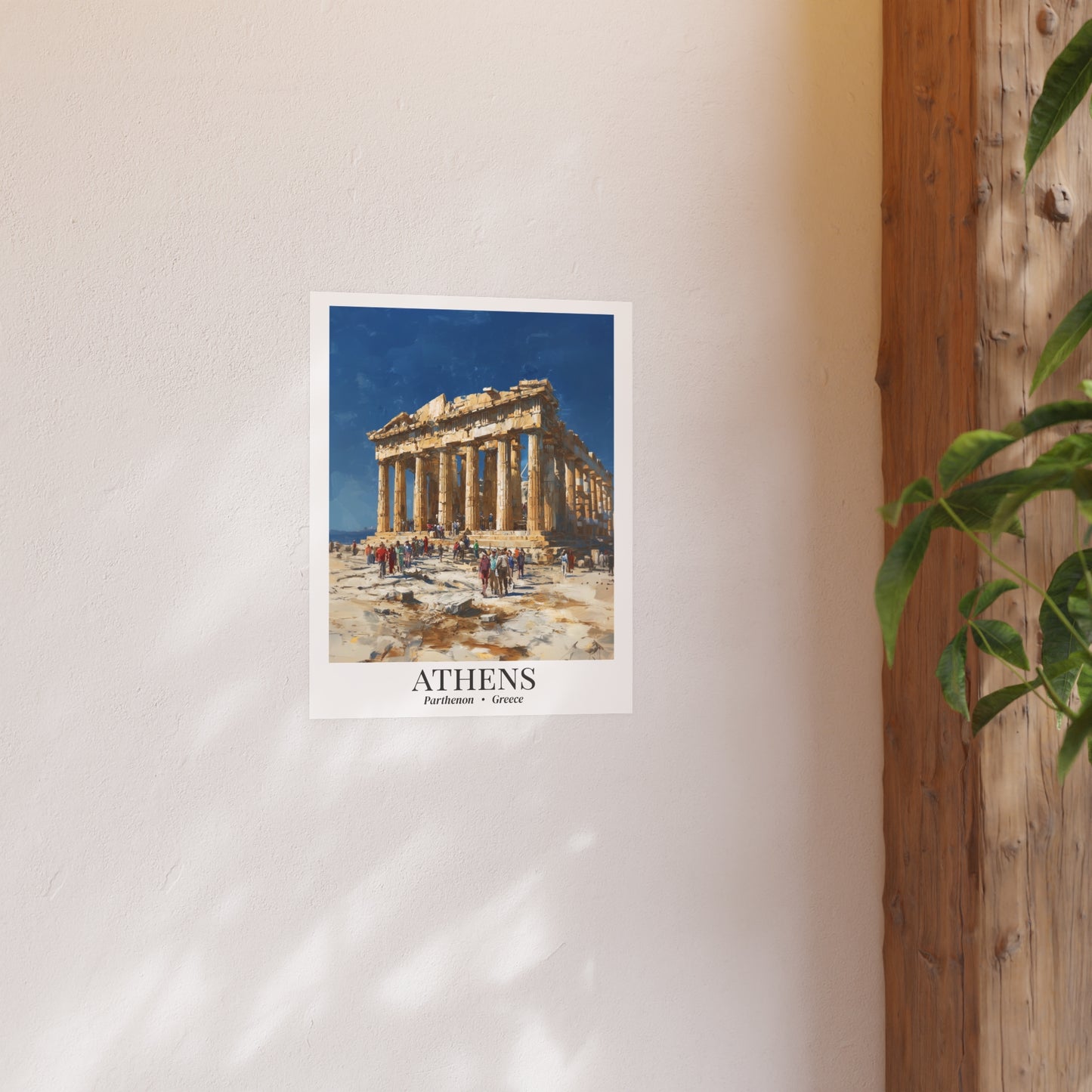 Athens Acropolis – Fine Art Poster Print, Greek Cruise Ship Port Wall Art, Ancient Ruins & Travelers Decor