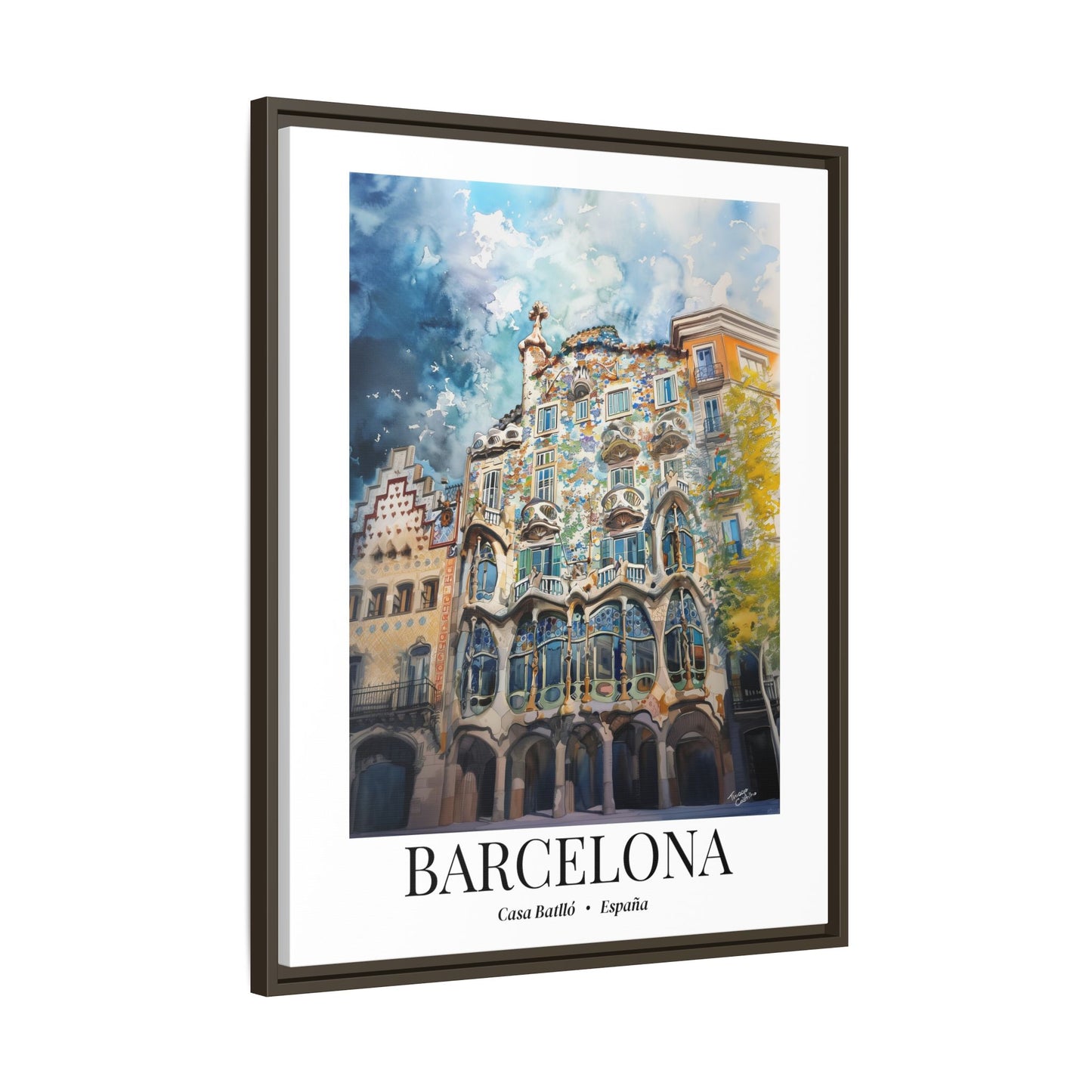 Barcelona Fine Art Print – Cruise Port Memory, Casa Batlló Canvas, Spain Travel Decor
