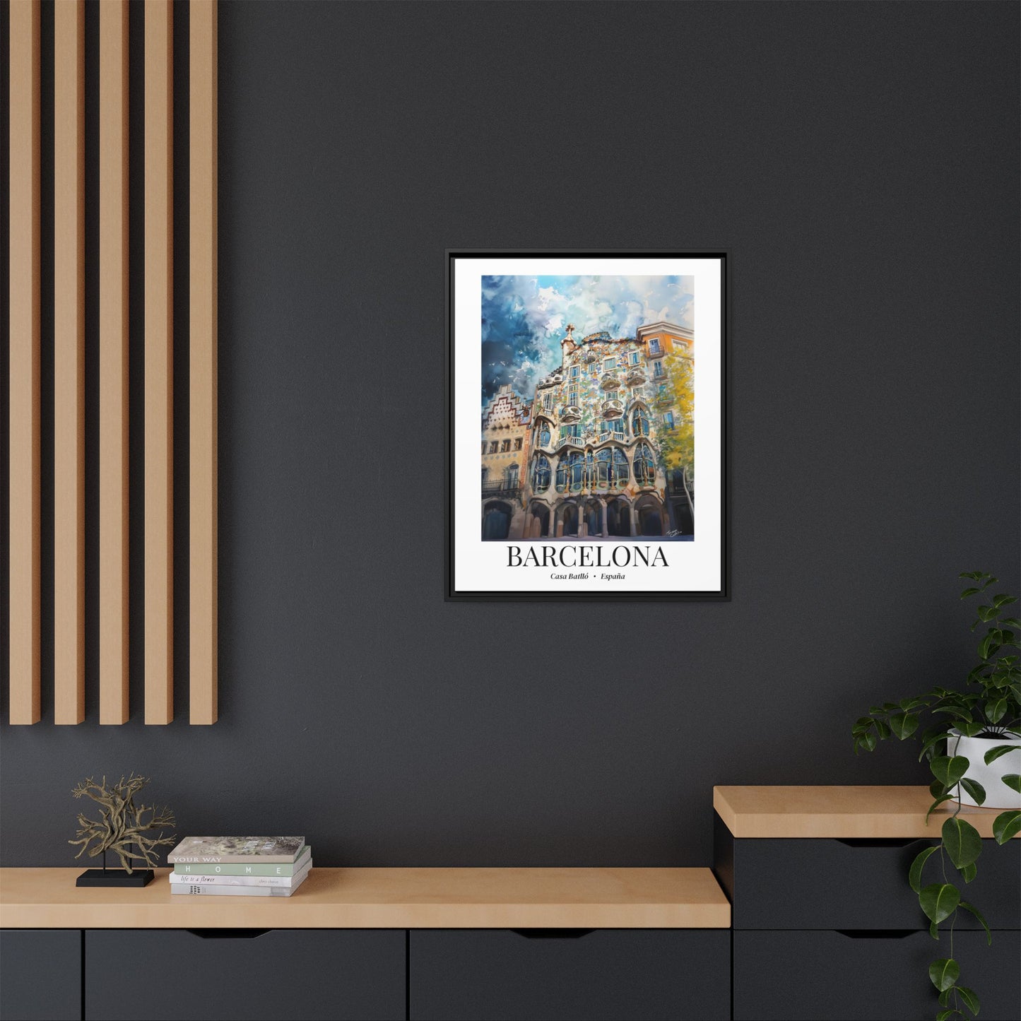 Barcelona Fine Art Print – Cruise Port Memory, Casa Batlló Canvas, Spain Travel Decor