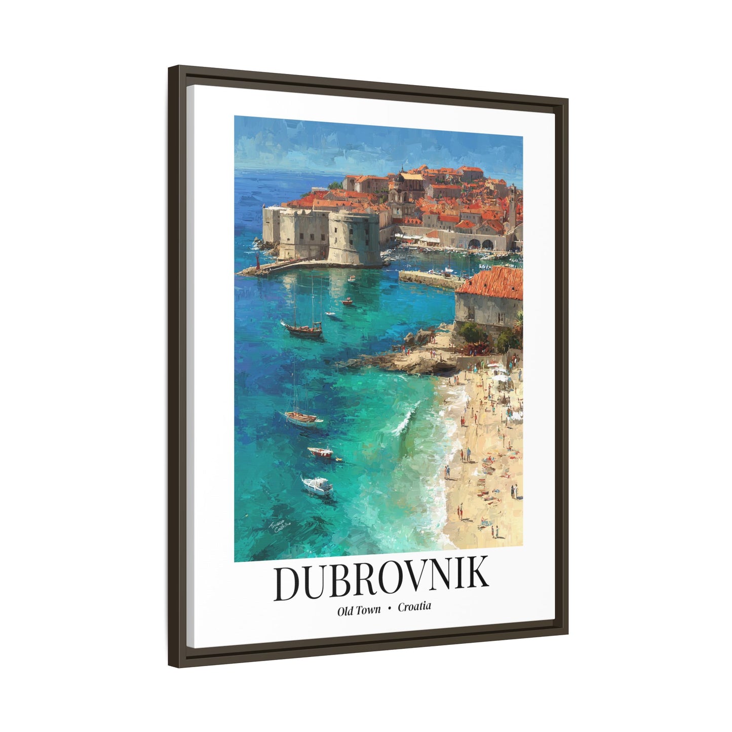 Dubrovnik Fine Art Print – Old Town Croatia Print, Cruise Port Memory, Canvas Wall Art, Adriatic Coast Decor