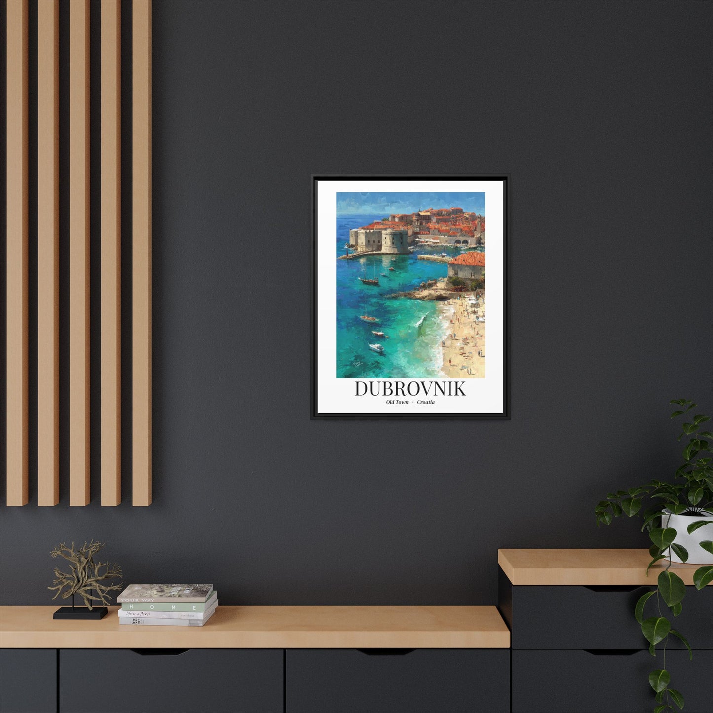 Dubrovnik Fine Art Print – Old Town Croatia Print, Cruise Port Memory, Canvas Wall Art, Adriatic Coast Decor