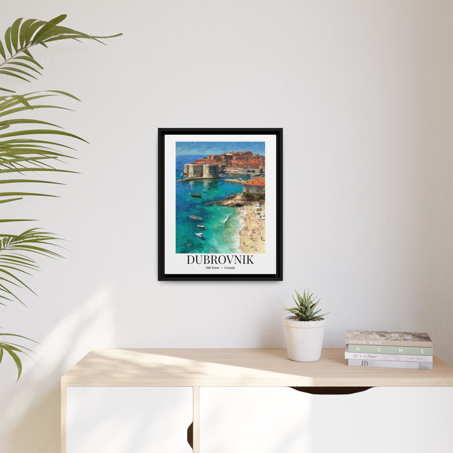 Dubrovnik Fine Art Print – Old Town Croatia Print, Cruise Port Memory, Canvas Wall Art, Adriatic Coast Decor