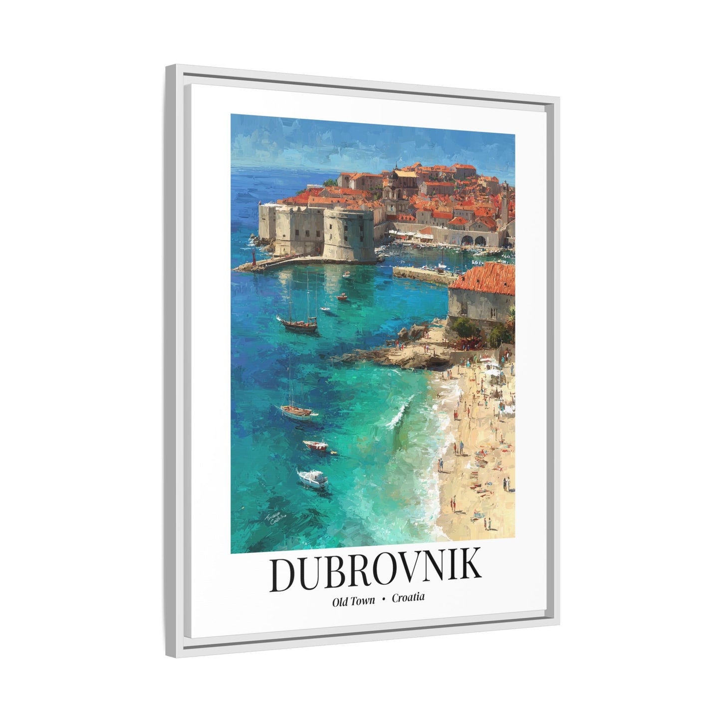 Dubrovnik Fine Art Print – Old Town Croatia Print, Cruise Port Memory, Canvas Wall Art, Adriatic Coast Decor