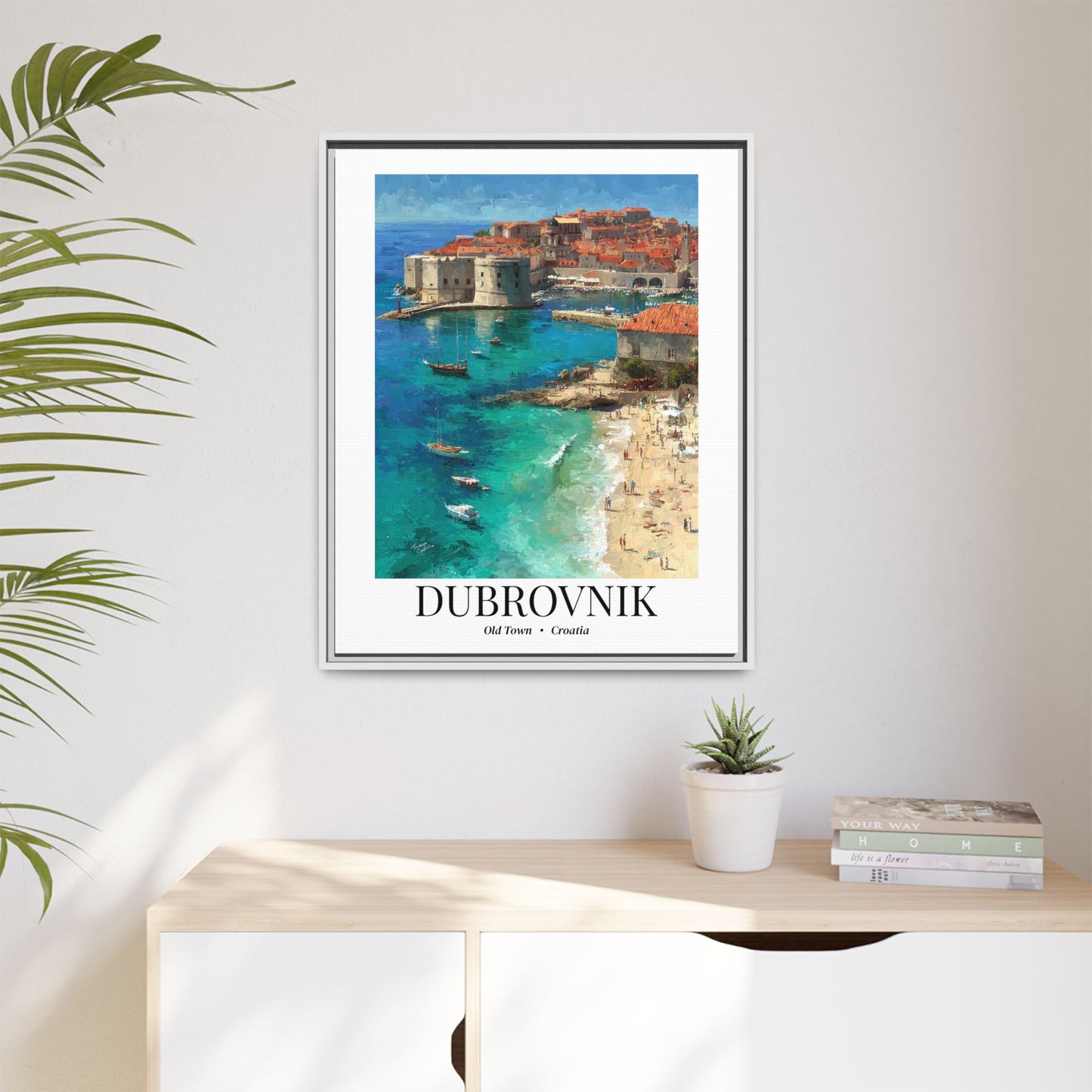 Dubrovnik Fine Art Print – Old Town Croatia Print, Cruise Port Memory, Canvas Wall Art, Adriatic Coast Decor