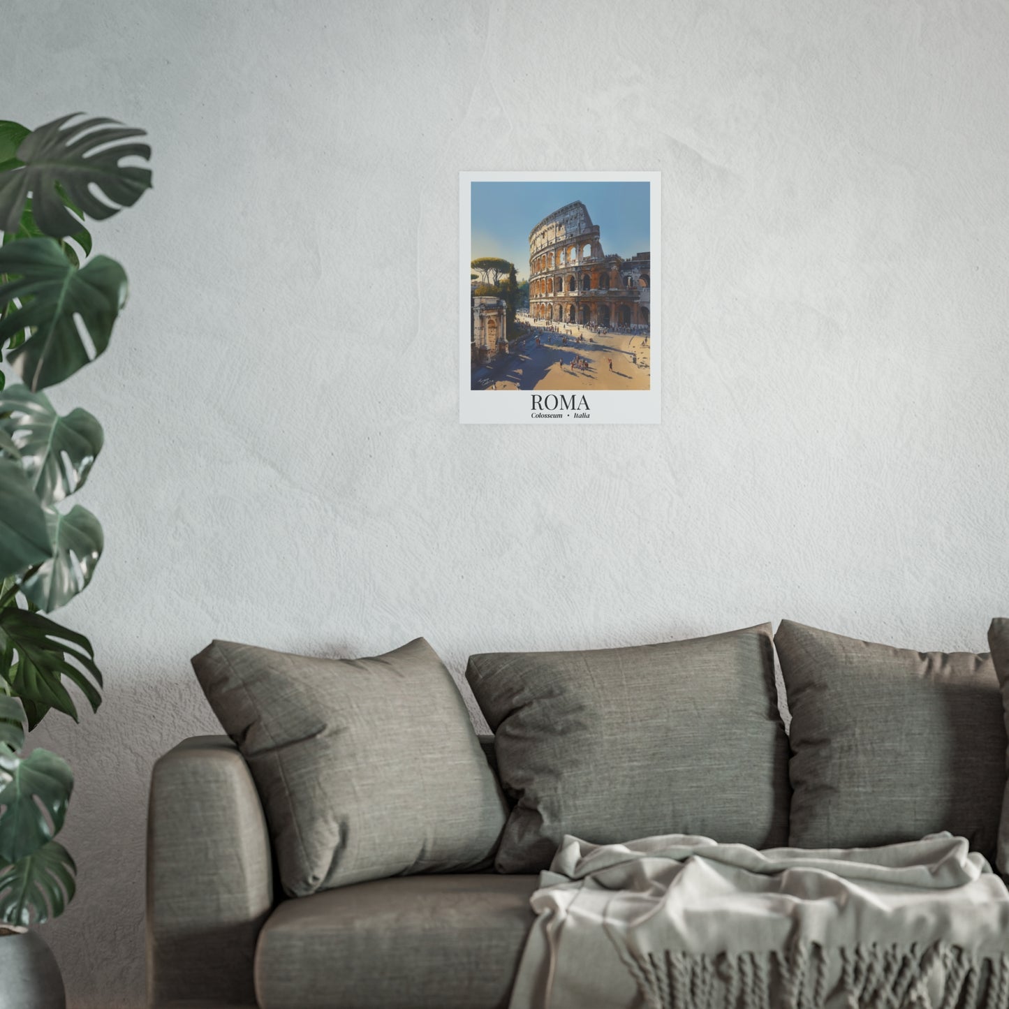 Rome Colosseum – Fine Art Poster Print, Italian Cruise Ship Port Wall Art, Ancient Landmark Decor