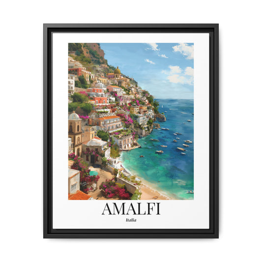 Amalfi Fine Art Print – Amalfi Coast Cliffside Town Print, Cruise Port Memory