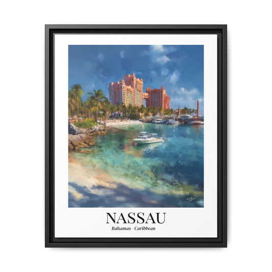 Nassau Fine Art Print – Cruise Ship Memory, Beach House Gift for Travelers, Atlantis Resort Canvas Wall Art, Bahamas Decor