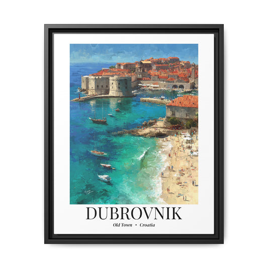 Dubrovnik Fine Art Print – Old Town Croatia Print, Cruise Port Memory, Canvas Wall Art, Adriatic Coast Decor