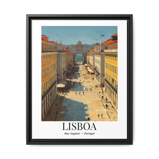 Lisbon Fine Art Print – Cruise Port Memory, Wall Art, Rua Augusta, Portugal Travel Decor for Culture Lovers